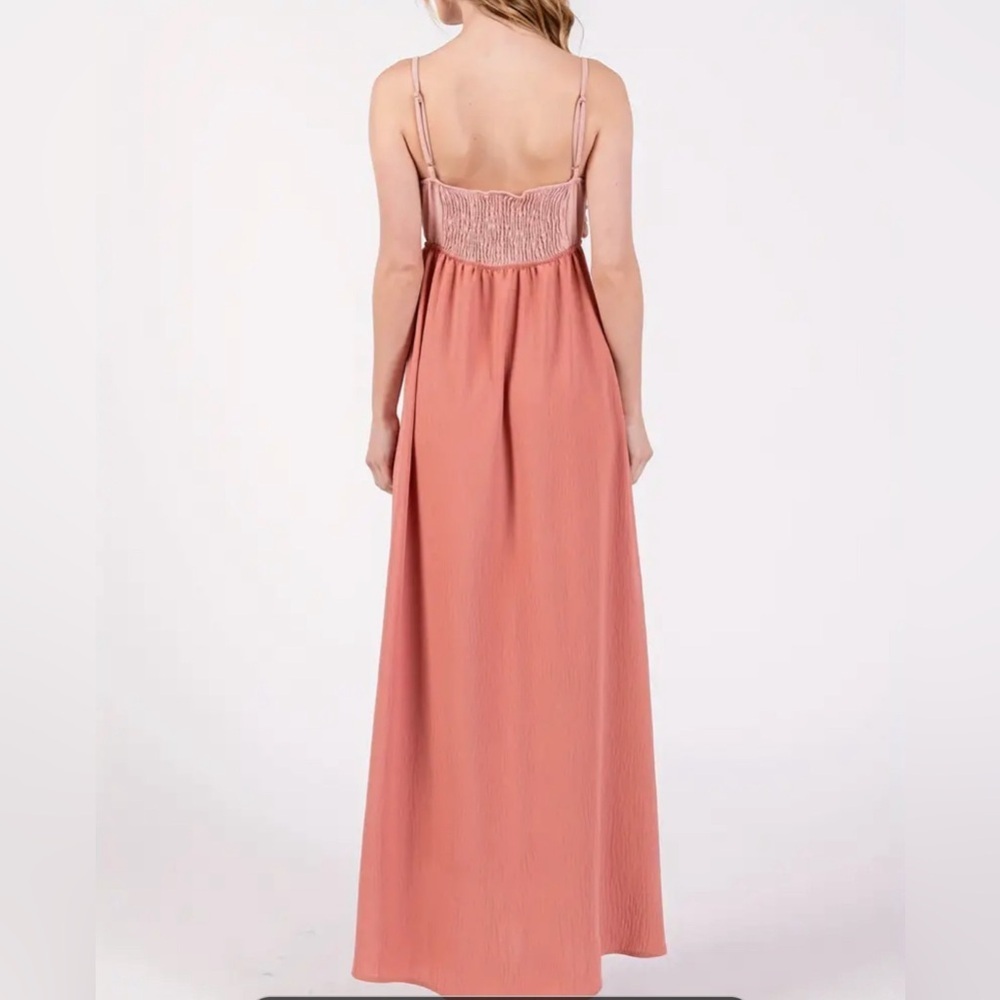 Nip-Color Block Sleeveless Midi Dress - image 4